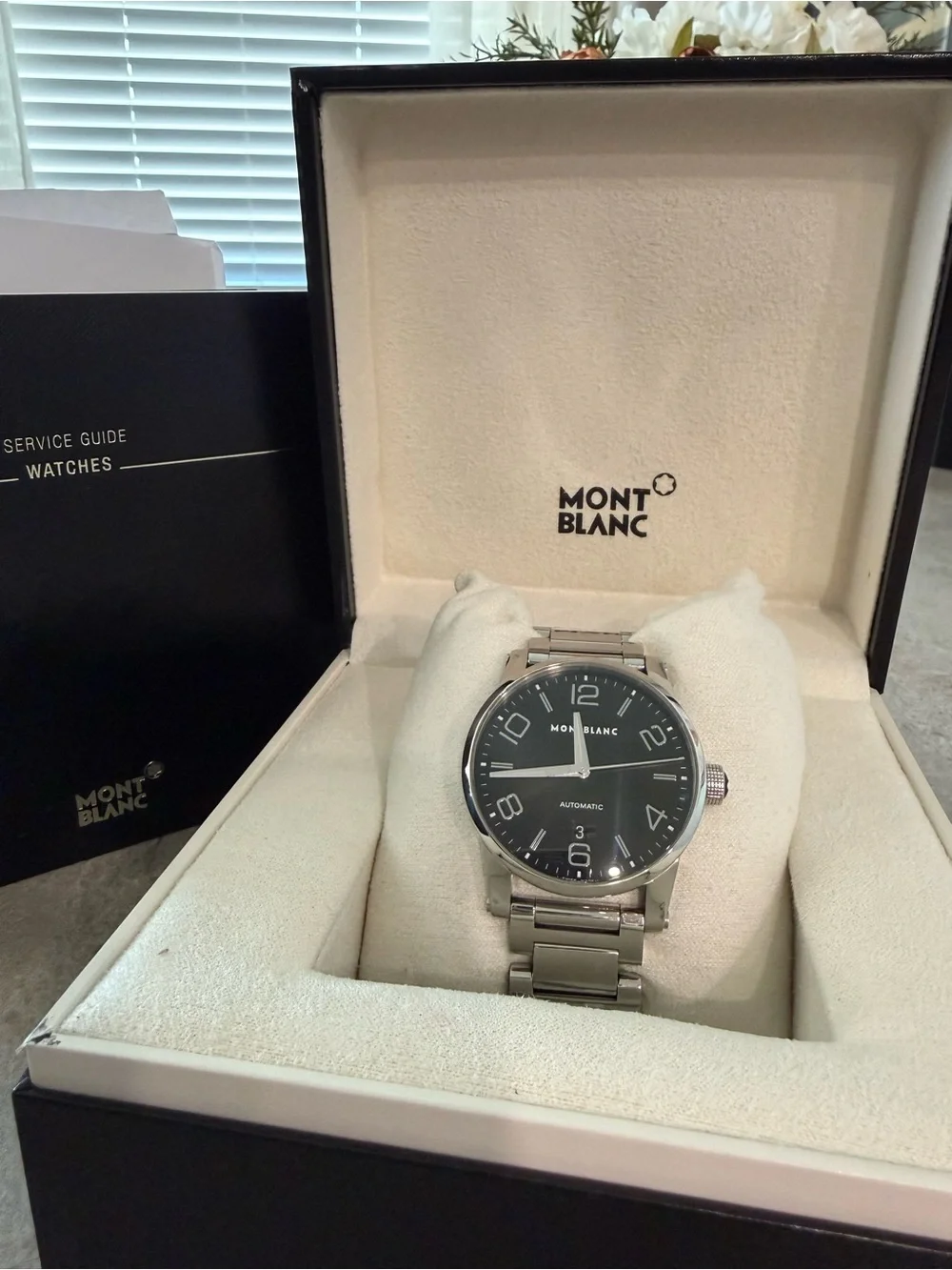 Montblanc TimeWalker 9672 Automatic 42mm Watch Box Papers Extra Links